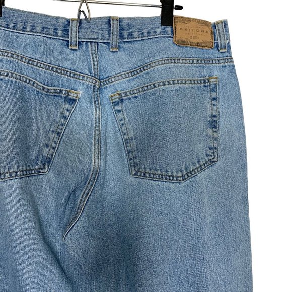 Arizona Blue Jeans Light Wash Denim Pants Loose Fit Relaxed Bootcut 38 x 30 - Picture 5 of 9